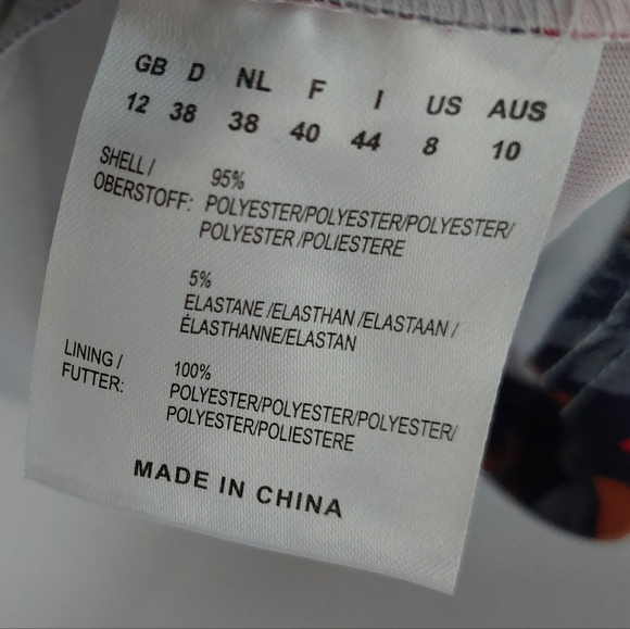 Joe Browns Floral Strappy Dress Navy Pink Bodycon Stretchy Size 12 - Picture 6 of 7